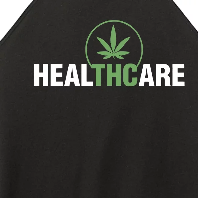 Healthcare Marijuana Weed Plant Medical Women’s Perfect Tri Rocker Tank