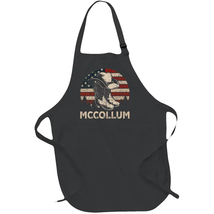 Howdy Mccollum Western Mccollum Punchy Cowboy Cowgirl Style Full-Length Apron With Pocket