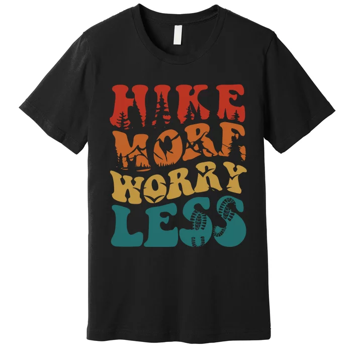 Hike More Worry Less Women Hiking Premium T-Shirt