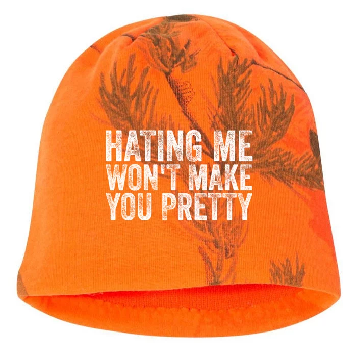 Hating Me Wont Make You Pretty Funny Quotes Sarcasm Kati - Camo Knit Beanie