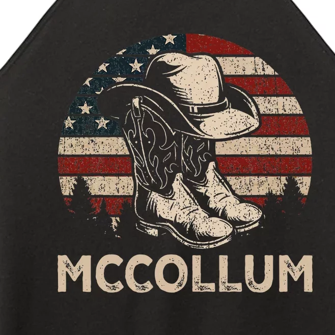 Howdy Mccollum Western Mccollum Punchy Cowboy Cowgirl Style Women’s Perfect Tri Rocker Tank