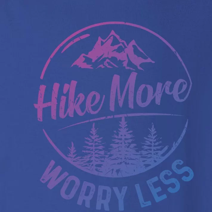 Hike More Worry Less Gift Funny Hiking Camping Lovers Hiker Gift Toddler Long Sleeve Shirt