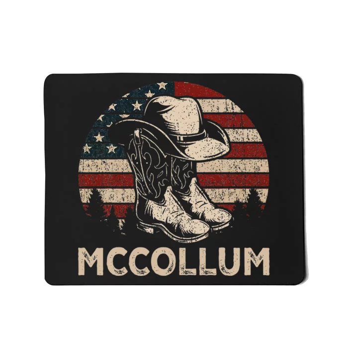 Howdy Mccollum Western Mccollum Punchy Cowboy Cowgirl Mousepad