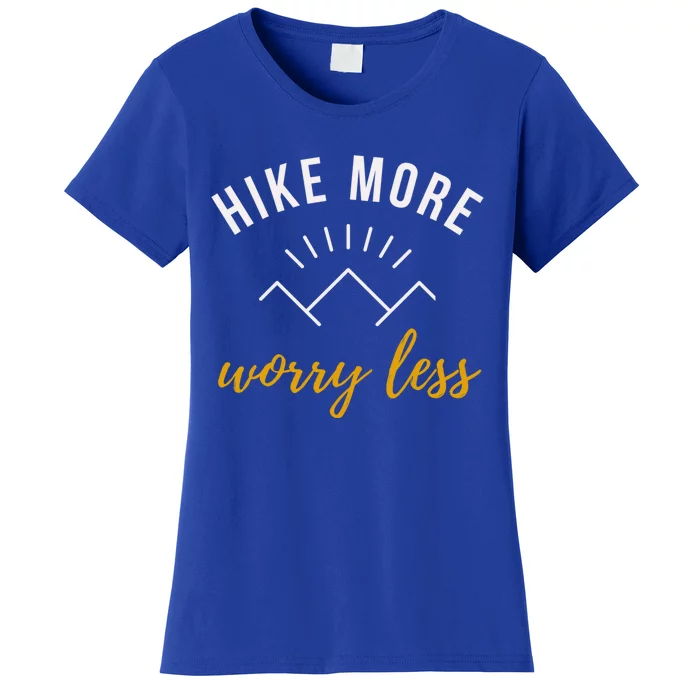 Hike More Worry Less With Sunshine Inspirational Gift Women's T-Shirt