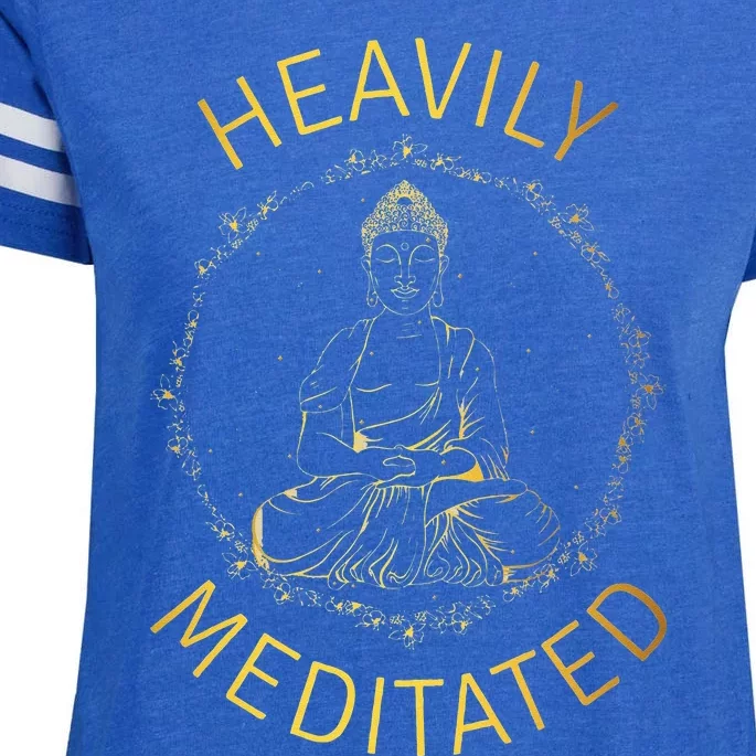 Heavily Meditated Yoga Meditation Spiritual Warrior Buddhist Enza Ladies Jersey Football T-Shirt