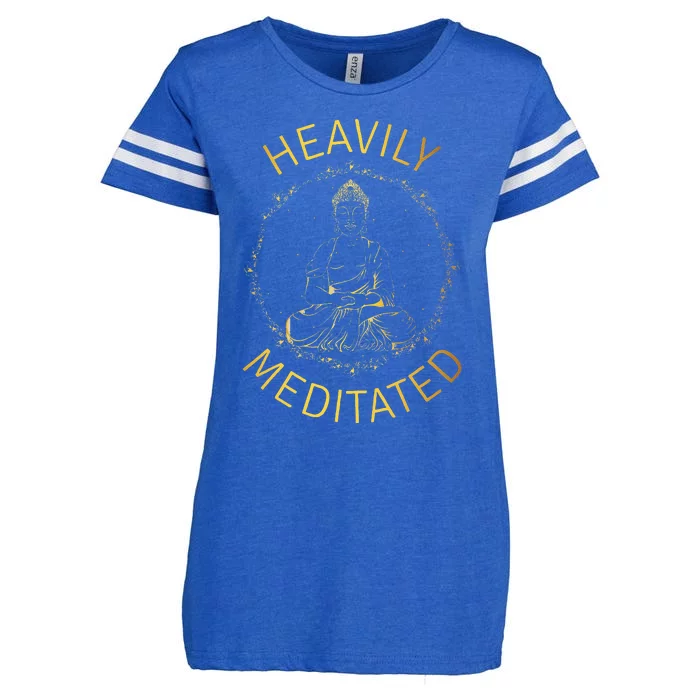 Heavily Meditated Yoga Meditation Spiritual Warrior Buddhist Enza Ladies Jersey Football T-Shirt