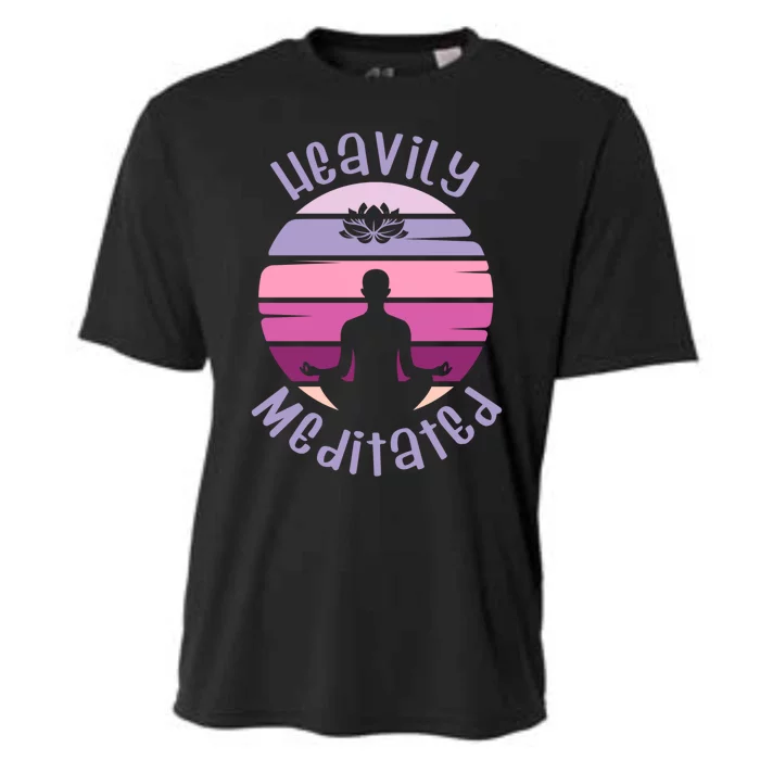 Heavily Meditated Yoga Meditation Spiritual Gift Cooling Performance Crew T-Shirt