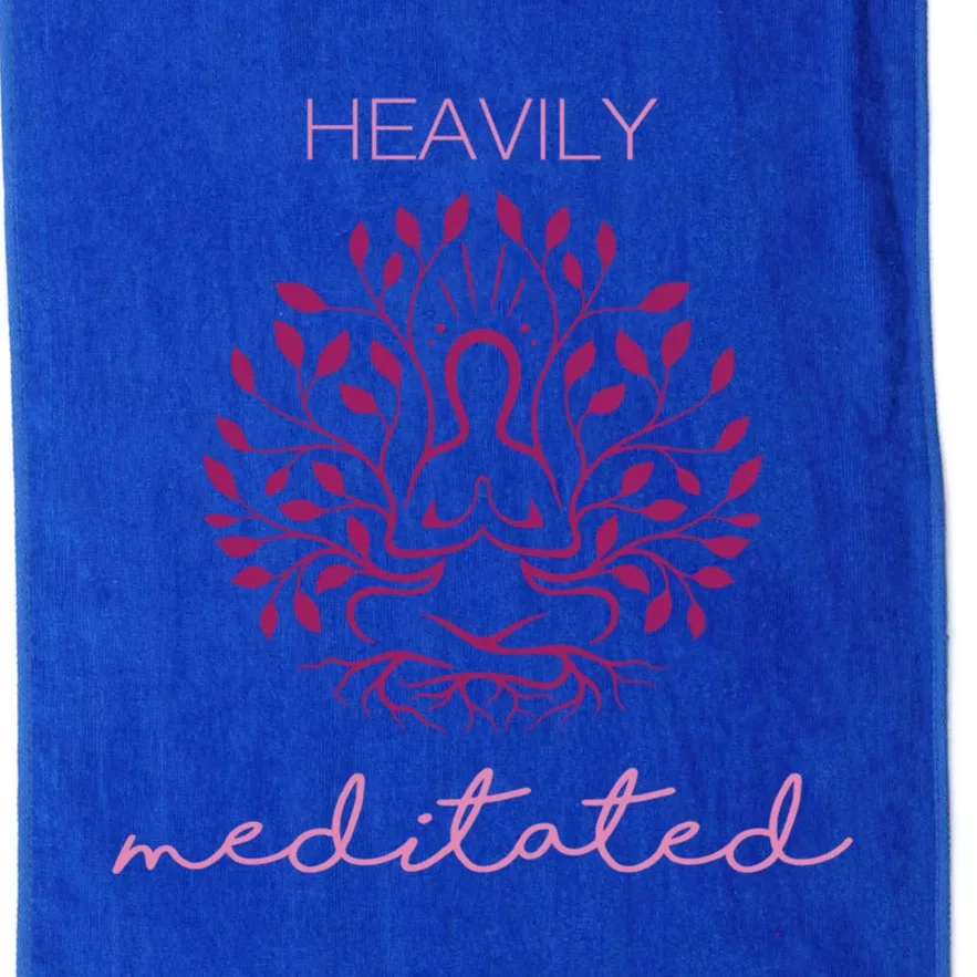 Heavily Meditated Yoga Meditation Spiritual Gift Platinum Collection Golf Towel