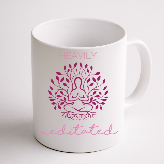 Heavily Meditated Yoga Meditation Spiritual Gift Front & Back Coffee Mug