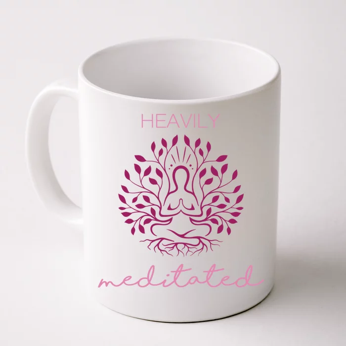 Heavily Meditated Yoga Meditation Spiritual Gift Front & Back Coffee Mug