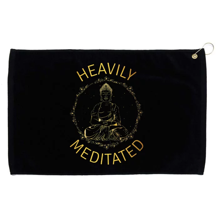 Heavily Meditated Yoga Meditation Spiritual Warrior Buddhist Grommeted Golf Towel