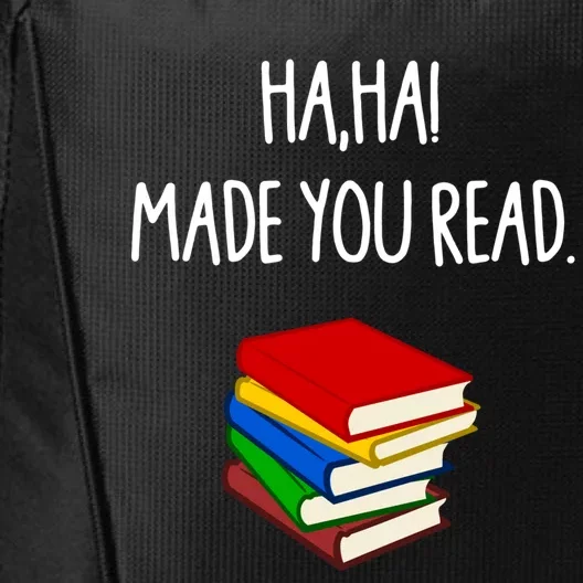 Haha Made You Read April Fools Day Teacher Gift City Backpack