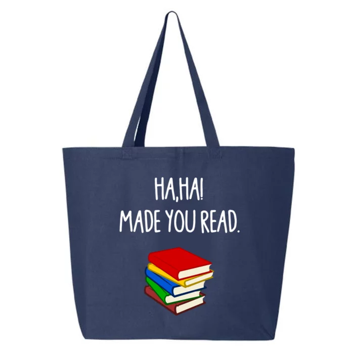 Haha Made You Read April Fools Day Teacher Gift 25L Jumbo Tote