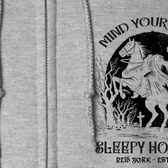 Halloween Mind Your Head Sleepy Hollow Headless Horseman Full Zip Hoodie