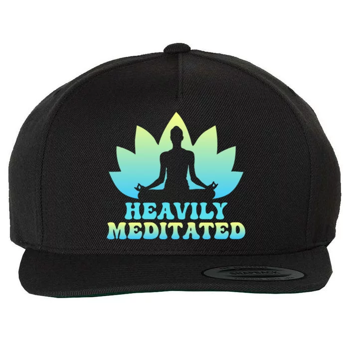 Heavily Meditated Yoga Class Instructor Gift Wool Snapback Cap