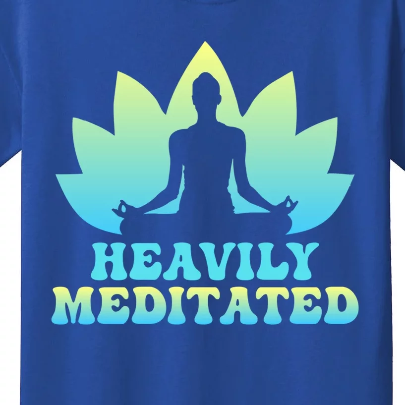 Heavily Meditated Yoga Class Instructor Gift Kids T-Shirt