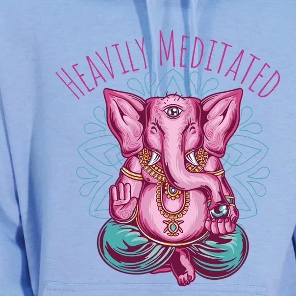 Heavily Meditated Yoga Meditation Ganesh Buddha Third Eye Gift Unisex Surf Hoodie