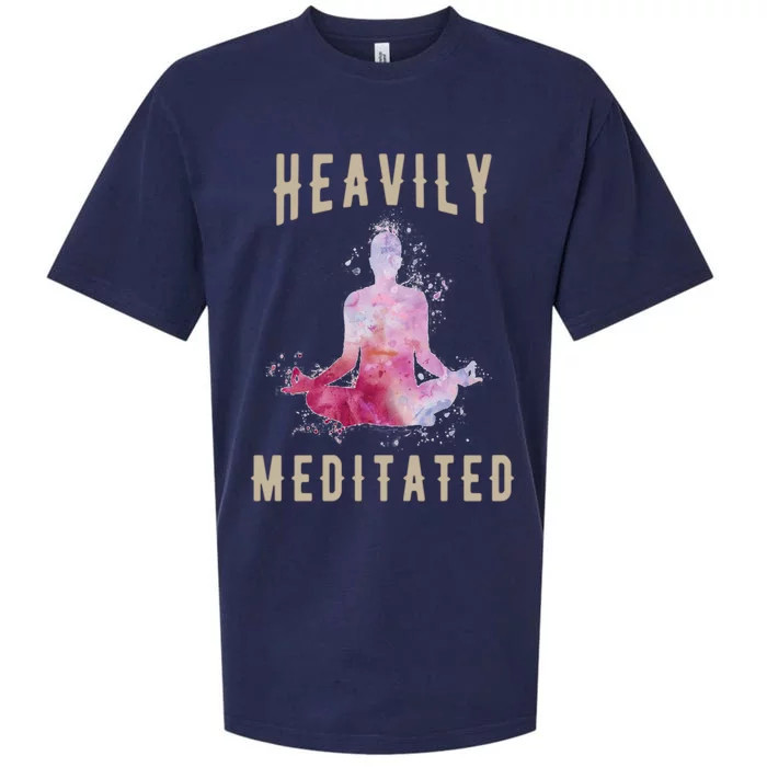 Heavily Meditated Yoga Meditation Gift And Cool Gift Sueded Cloud Jersey T-Shirt