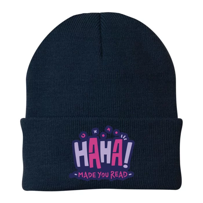 Haha Made You Read Funny Knit Cap Winter Beanie