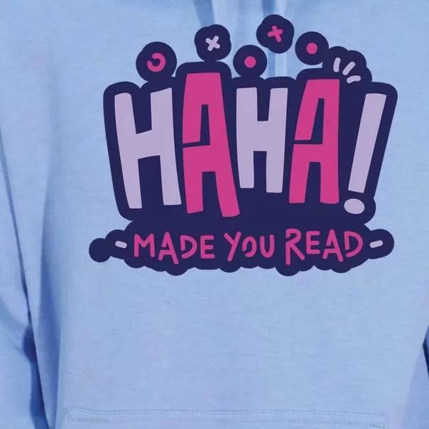 Haha Made You Read Funny Unisex Surf Hoodie