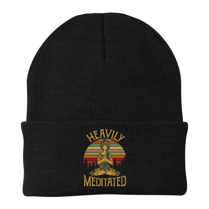 Heavily Meditated Yoga Meditation Spiritual Knit Cap Winter Beanie