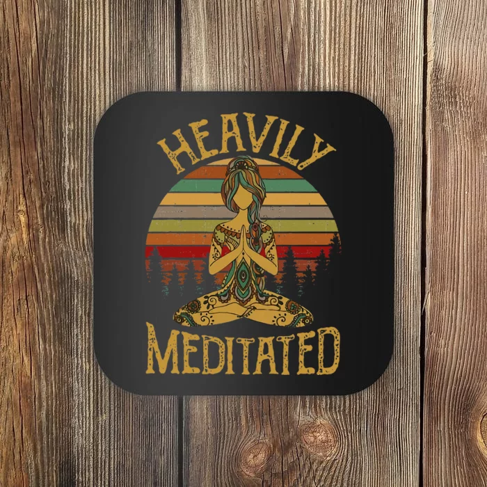 Heavily Meditated Yoga Meditation Spiritual Coaster