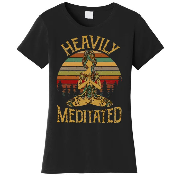 Heavily Meditated Yoga Meditation Spiritual Women's T-Shirt