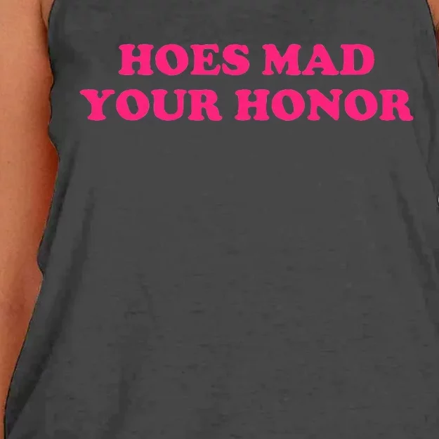 Hoes Mad Your Honor Apparel Women's Knotted Racerback Tank