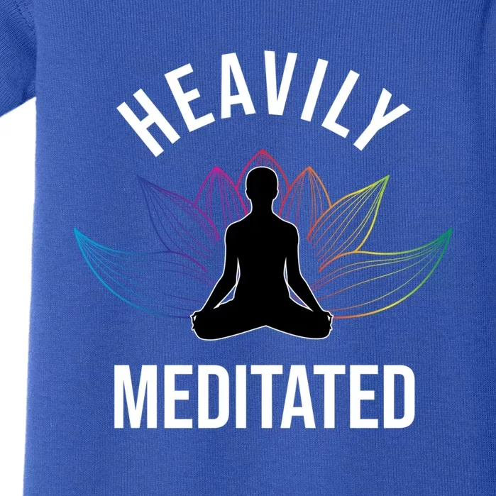 Heavily Meditated Yoga Meditation Monk Buddhism Quote Gift Baby Bodysuit