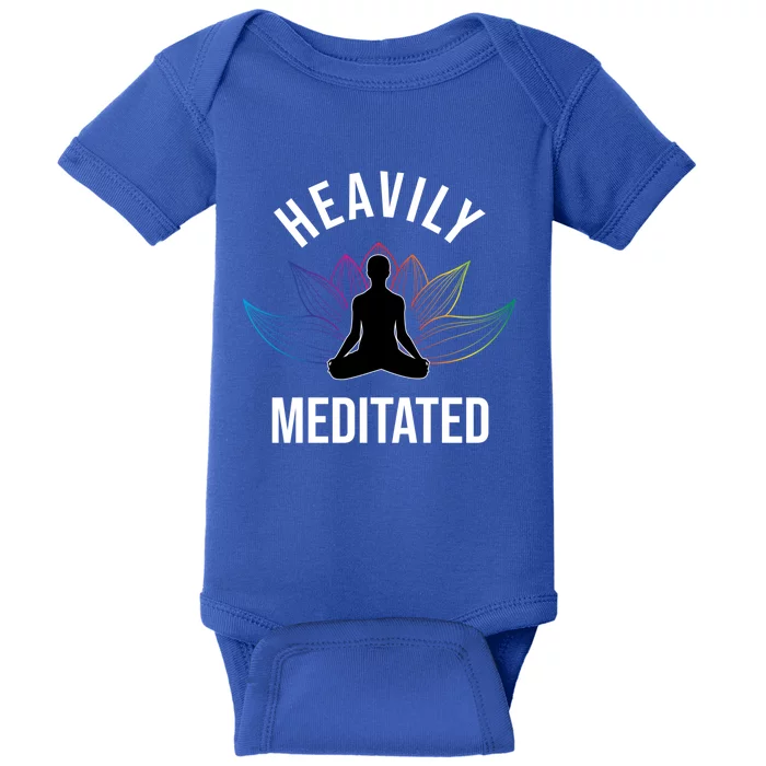 Heavily Meditated Yoga Meditation Monk Buddhism Quote Gift Baby Bodysuit