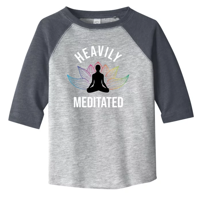 Heavily Meditated Yoga Meditation Monk Buddhism Quote Gift Toddler Fine Jersey T-Shirt