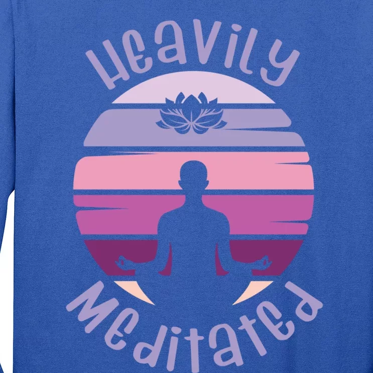 Heavily Meditated Yoga Meditation Spiritual Cool Gift Long Sleeve Shirt