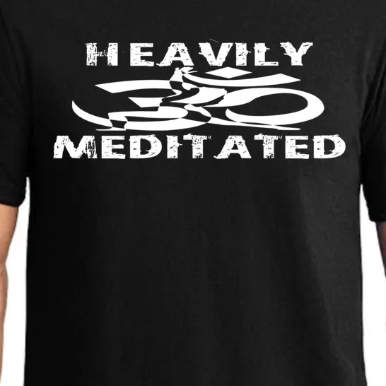 Heavily Meditated Yoga Funny Cool Gift Pajama Set