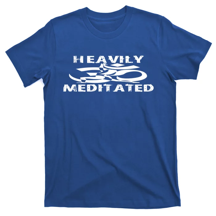 Heavily Meditated Yoga Funny Cool Gift T-Shirt