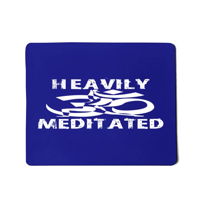 Heavily Meditated Yoga Funny Cool Gift Mousepad