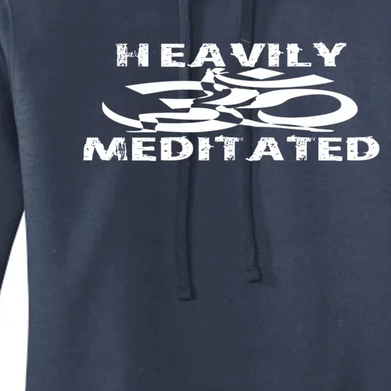 Heavily Meditated Yoga Funny Cool Gift Women's Pullover Hoodie