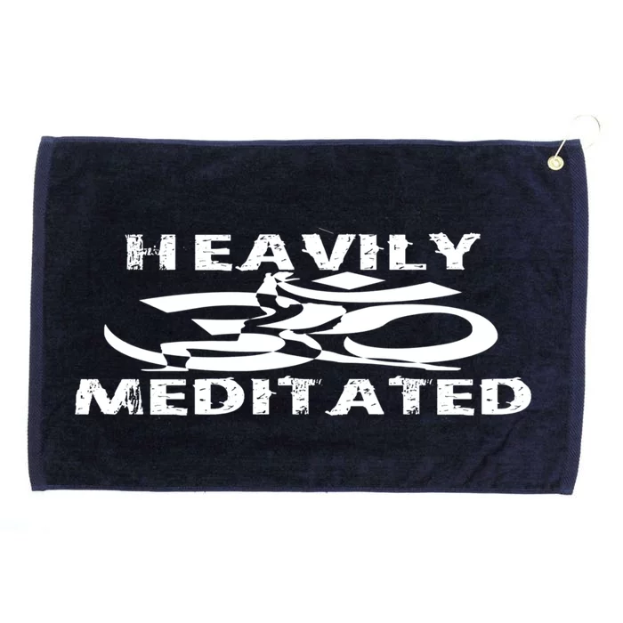 Heavily Meditated Yoga Funny Cool Gift Grommeted Golf Towel