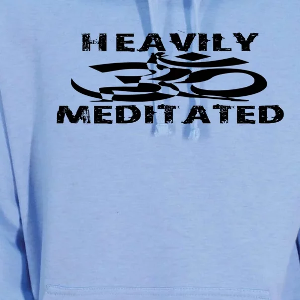 Heavily Meditated Yoga Funny Cool Gift Unisex Surf Hoodie