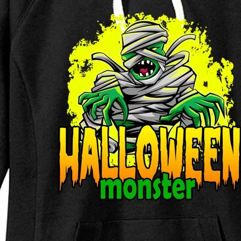 Halloween Monster Zombie Women's Fleece Hoodie