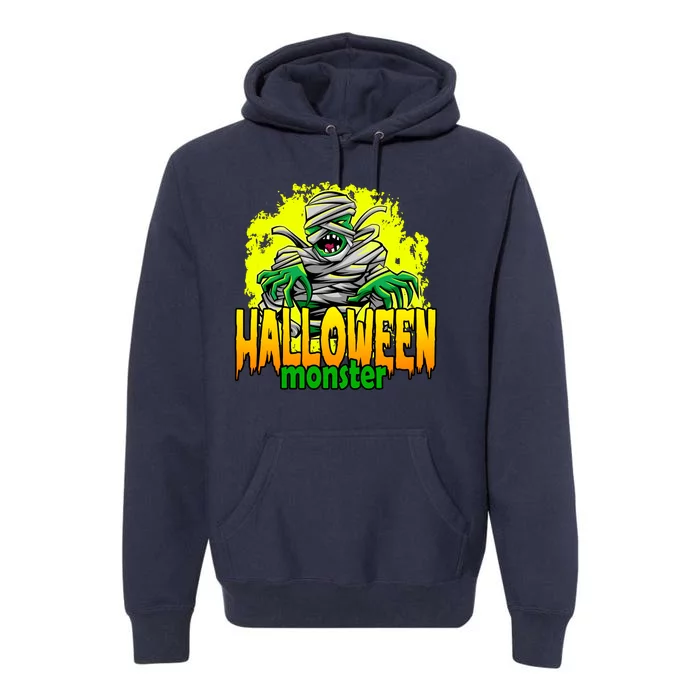 Halloween Monster Zombie Premium Hoodie