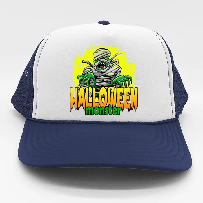 Halloween Monster Zombie Trucker Hat