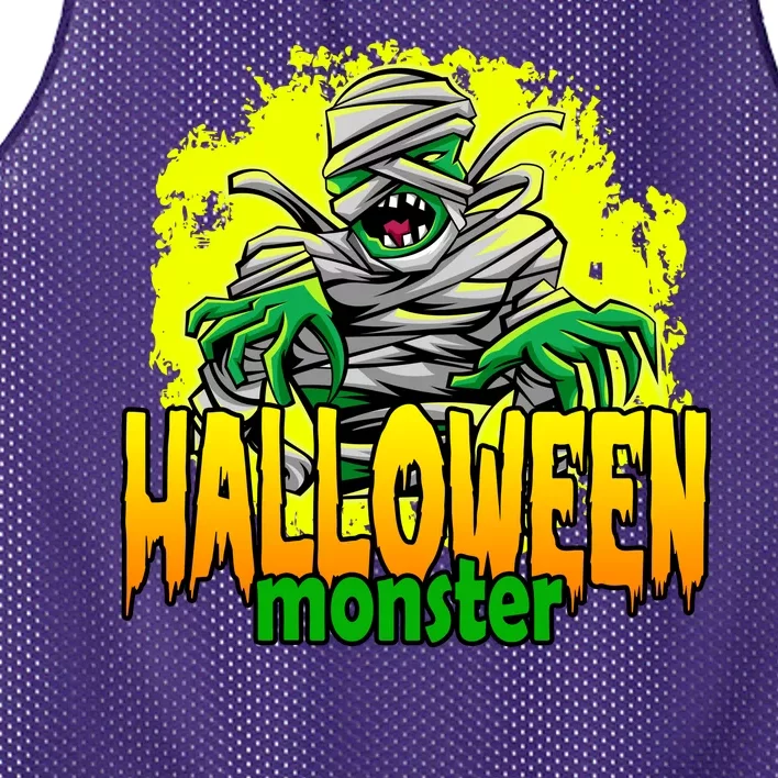 Halloween Monster Zombie Mesh Reversible Basketball Jersey Tank