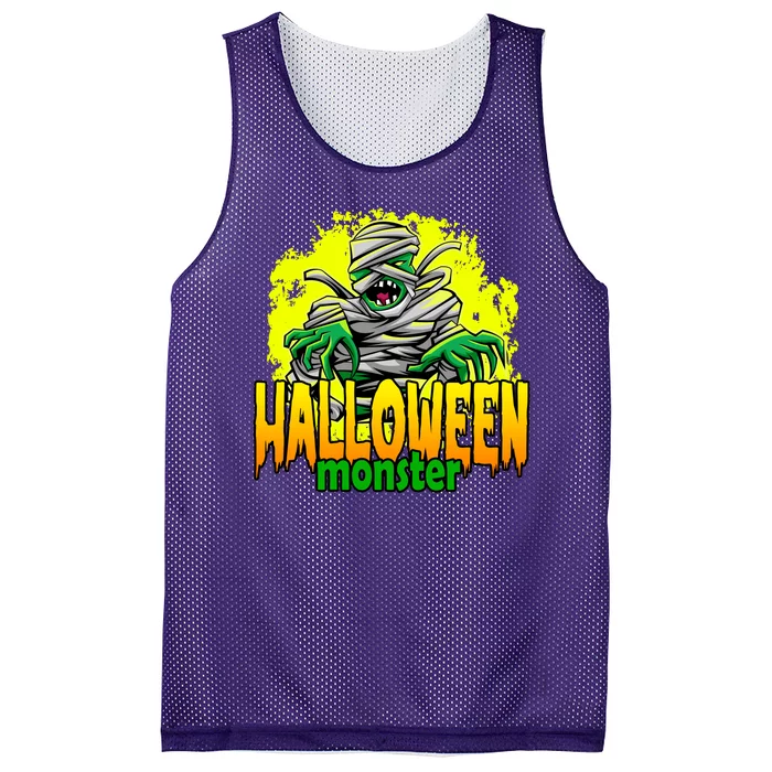 Halloween Monster Zombie Mesh Reversible Basketball Jersey Tank