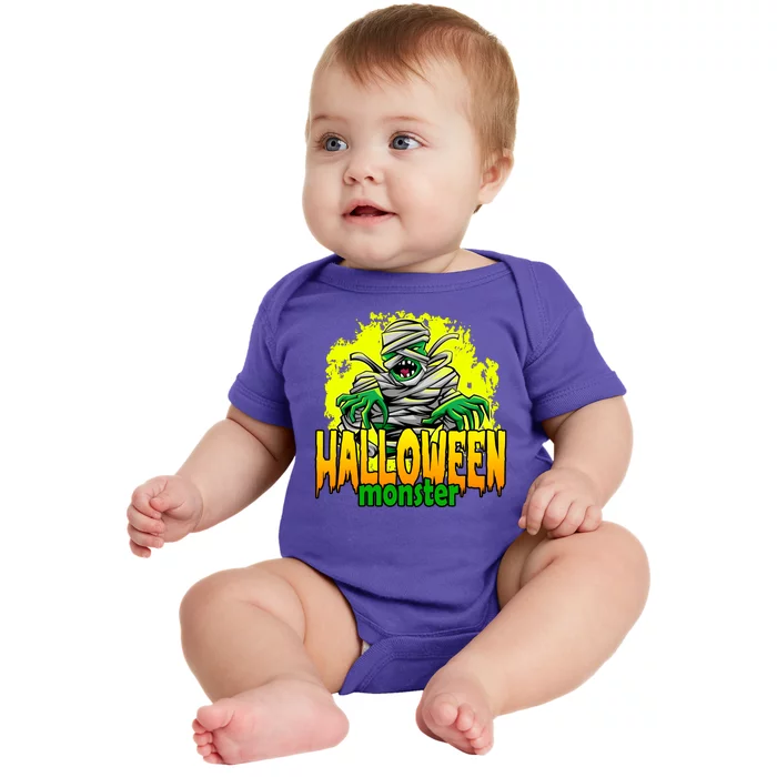 Halloween Monster Zombie Baby Bodysuit