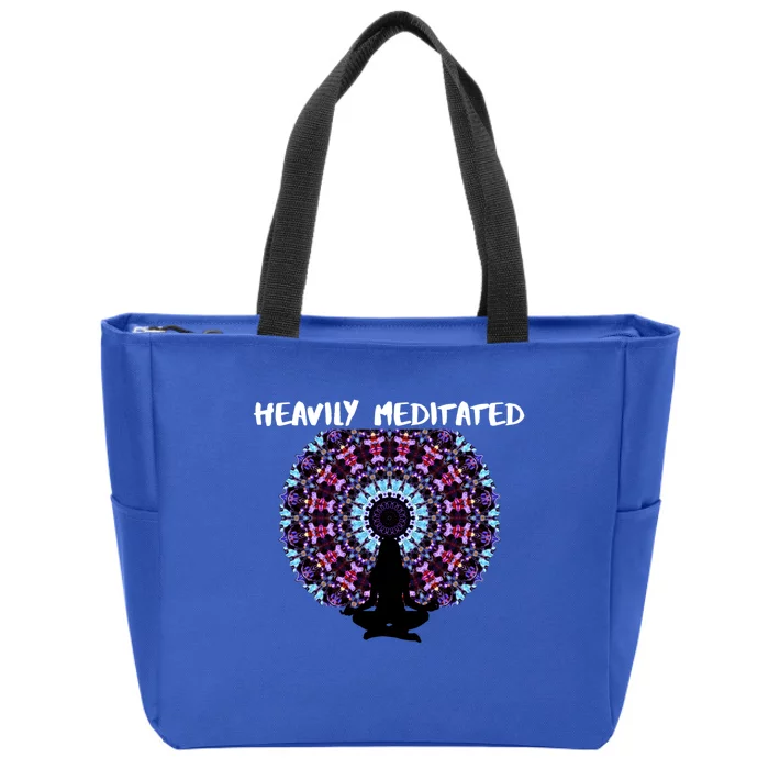 Heavily Meditated Zen Great Gift Yoga Cool Gift Zen Zip Tote Bag