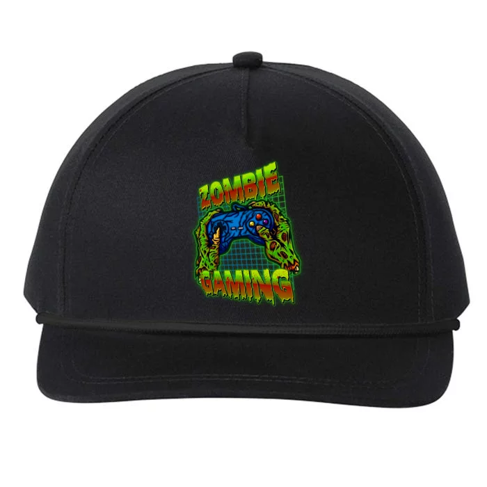 Halloween Monster Zombie Gaming Video Gamer Addict Snapback Five-Panel Rope Hat