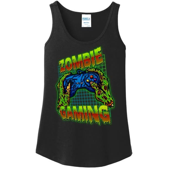 Halloween Monster Zombie Gaming Video Gamer Addict Ladies Essential Tank