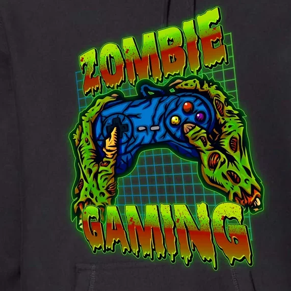 Halloween Monster Zombie Gaming Video Gamer Addict Premium Hoodie