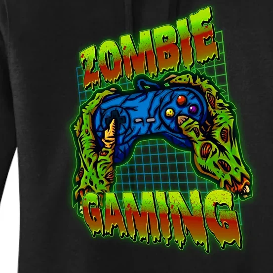 Halloween Monster Zombie Gaming Video Gamer Addict Women's Pullover Hoodie