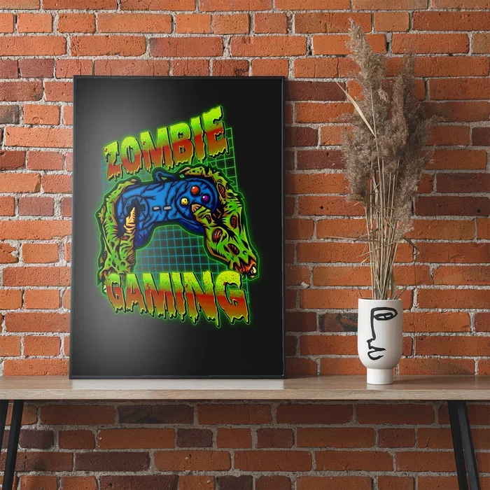 Halloween Monster Zombie Gaming Video Gamer Addict Poster